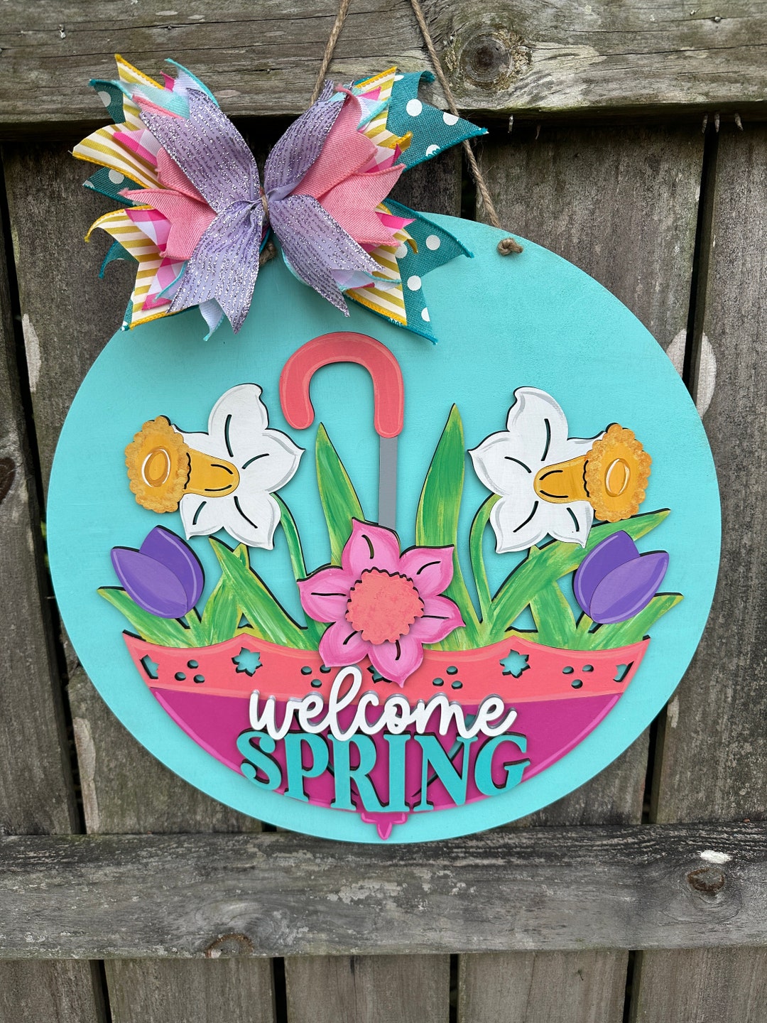 Hello Spring Door Hanger | Spring Door Hanger | Srping Wreath | Spring ...