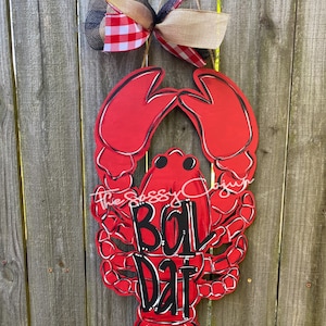 Crawfish Door Hanger | Crawfish Door Decor | Boil Dat | Crawfish | Boiling Season | Louisiana | Crawfish Pot