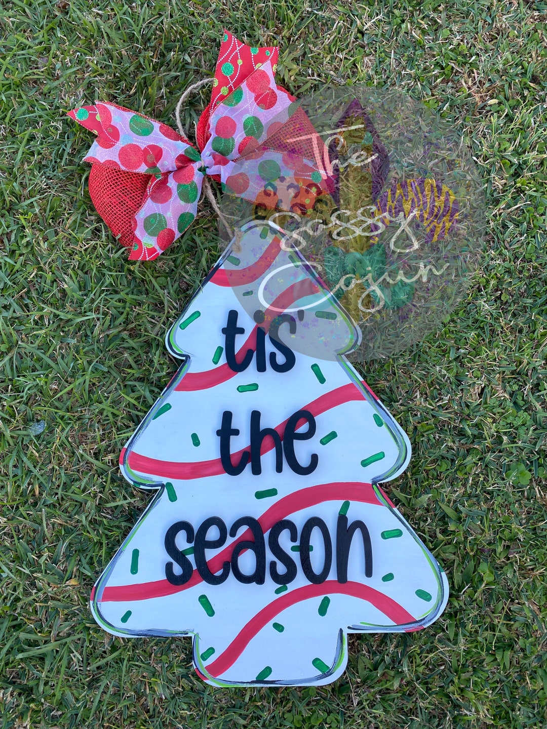 Tis the Season Christmas Door Hanger Holiday Door Hanger Christmas Merry Christmas Christmas