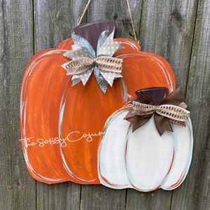 Fall Door Hanger | Hello Fall | Autumn Door Hanger | Pumpkin Door Hanger | Rustic Pumpkin | vintage fall | Door Hanger | It’s fall yall