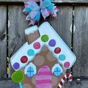 Christmas door hanger | Gingerbread House | Gingerbread wreath | Christmas Wreath | Christmas door sign | gingerbread door sign