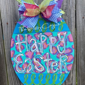Easter Egg Door Hanger | Easter Egg | Easter Door Hanger | Spring Door Hanger | Easter Decor |  Door Hanger | Whimsy Door Hanger