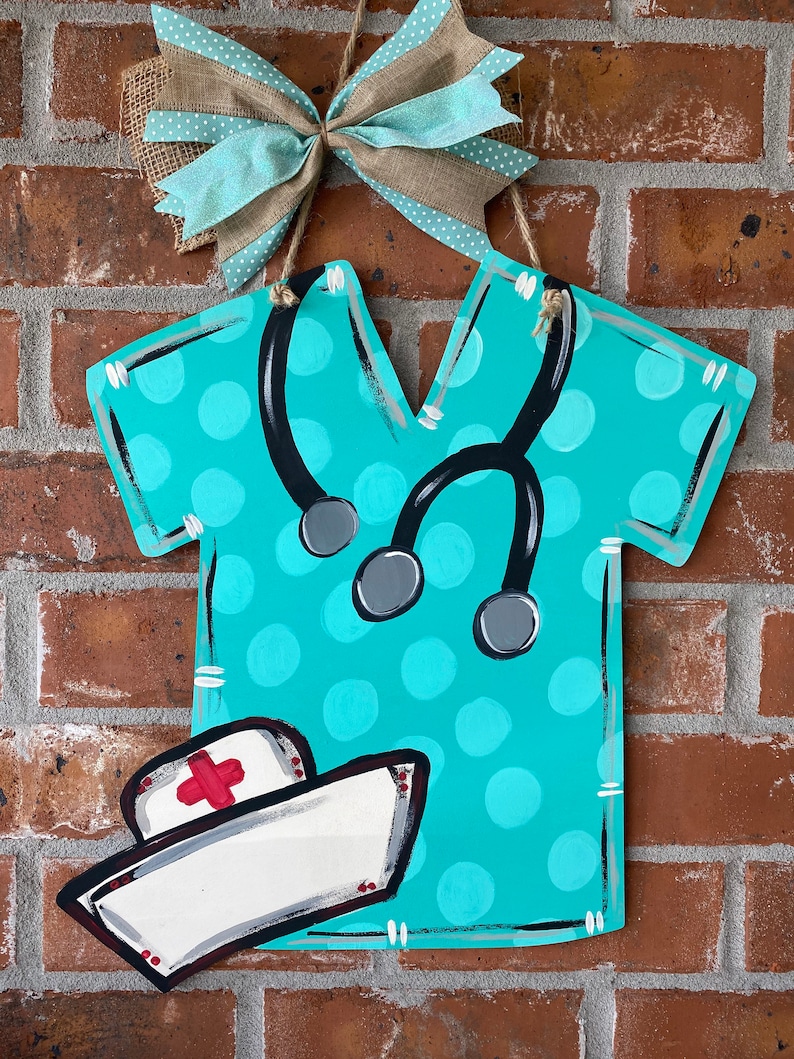 Nurse Door Hanger Nurse Nursing RN Nurse Decor Nurse Etsy