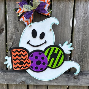 Halloween ghost door hanger | Spooky Door hanger | BOO to you decor | Halloween wreath | ghost door hanger