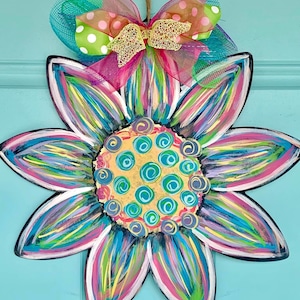 Bright sunflower | Sunflower door hanger | Sunflower | Spring Door Hanger | Flower | Door Hanger