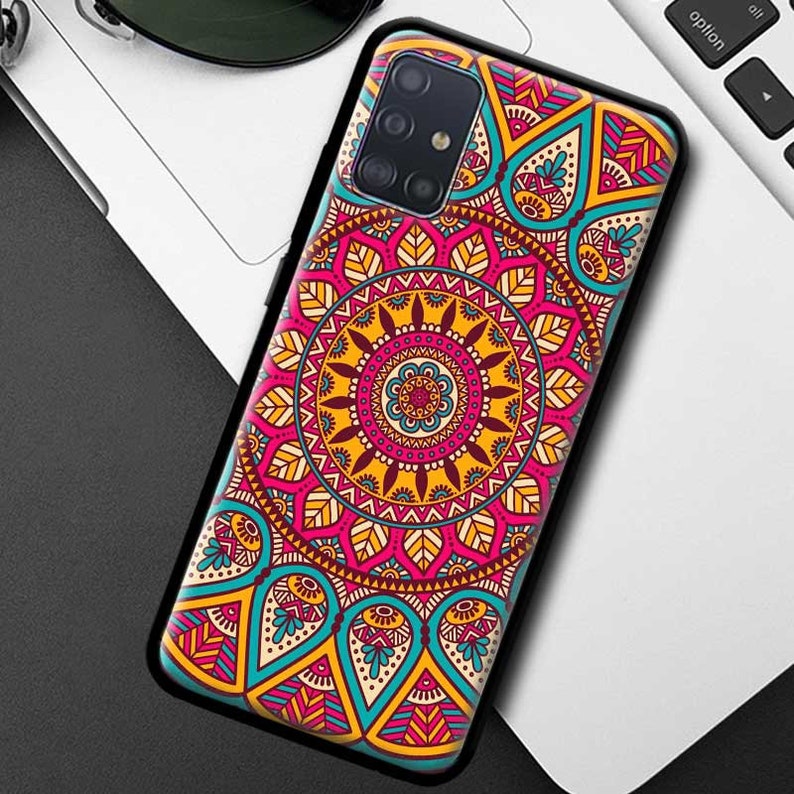 Samsung Galaxy a71. Бампер для Galaxy a72. Мандалы Тотем. Чехол - накладка artcolor для Samsung Galaxy a70 / a70s с принтом "умиротворенность".