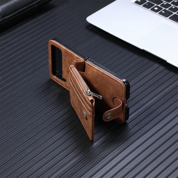 Detachable Zipper Wallet Case For Samsung Galaxy Z Flip 4 Etsy
