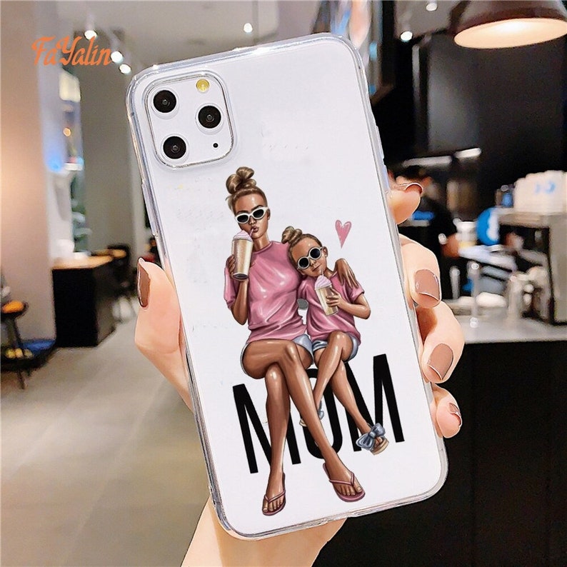 Case For iPhone 11 Pro Max X 6 6S 7 8 Plus X XR XS Max 12 Pro SE 2020 Cases Cover Two Girls Night Talk Soft tpu Phone Case