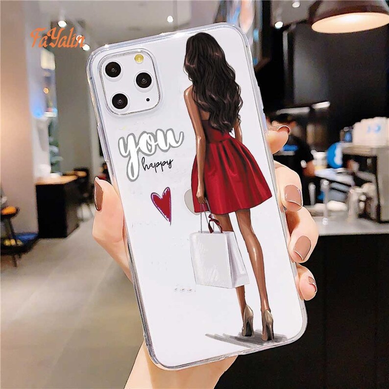 Case For iPhone 11 Pro Max X 6 6S 7 8 Plus X XR XS Max 12 Pro SE 2020 Cases Cover Two Girls Night Talk Soft tpu Phone Case