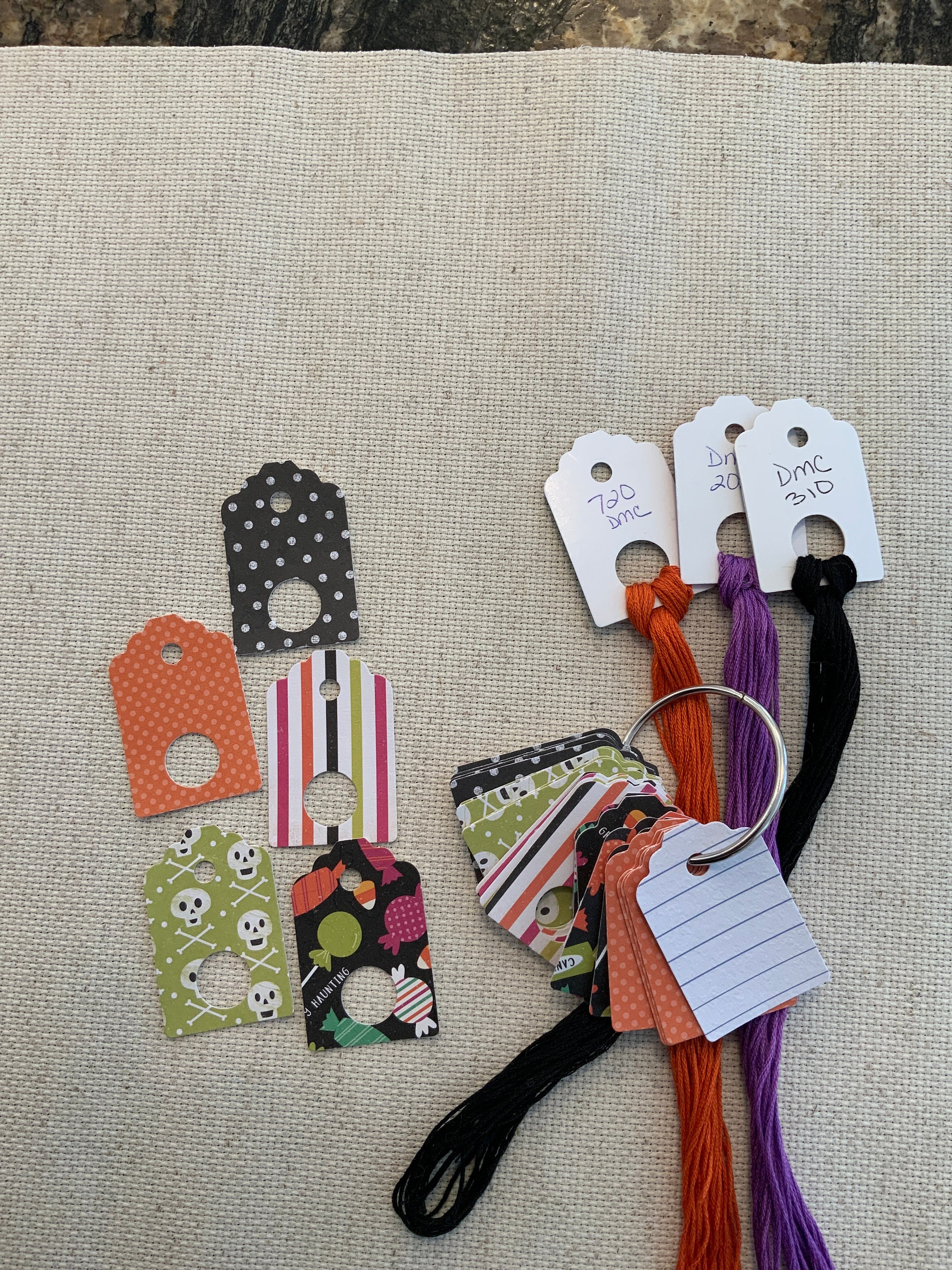 Floss tags  etsy