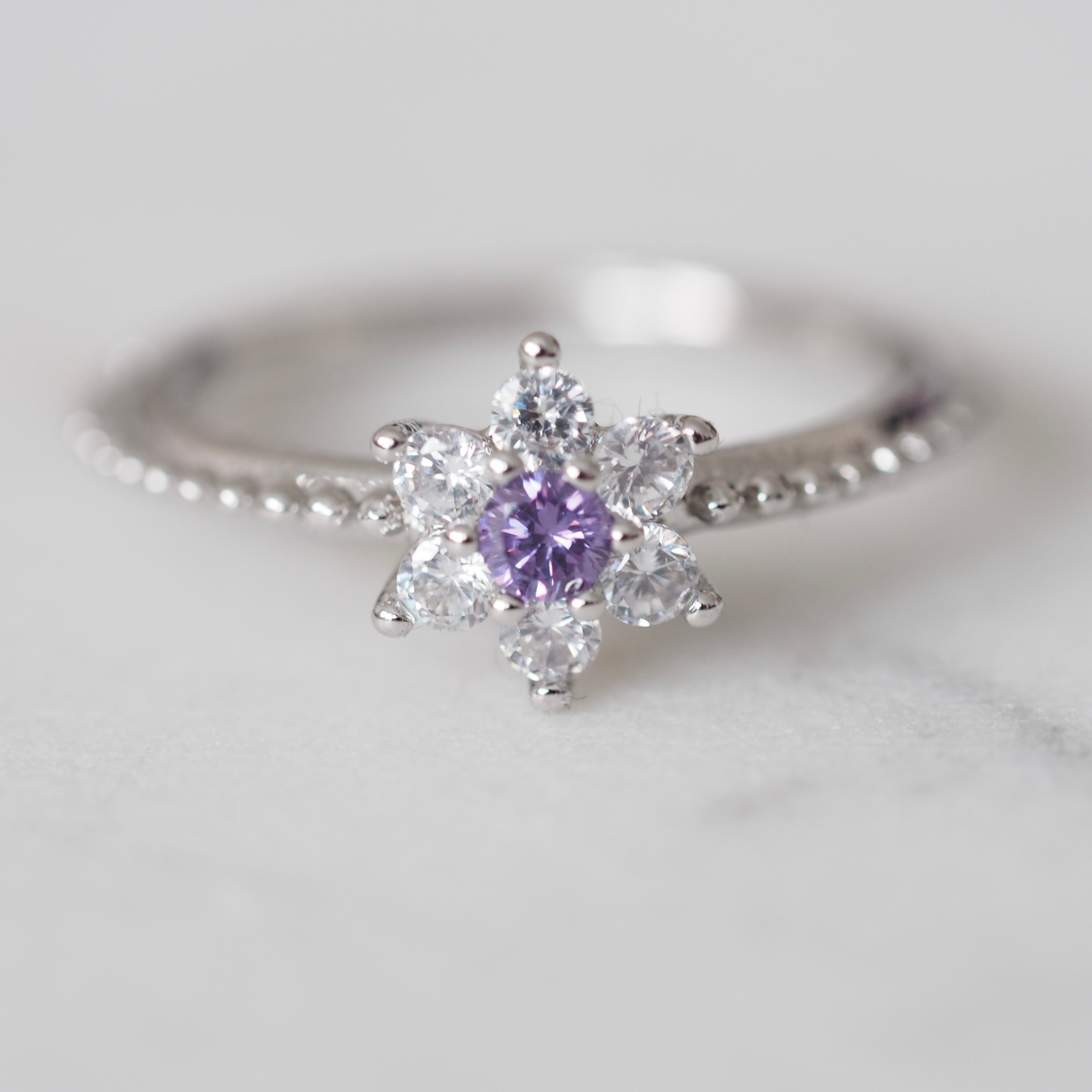 Lilac stone ring clearance