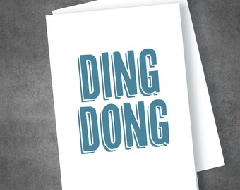 Ding Dong, Birthday Card, Valentine's Day, Birthday, Mother's Day, Father's Day, Husband, Wife, Boyfriend, Girlfriend, Send Direct