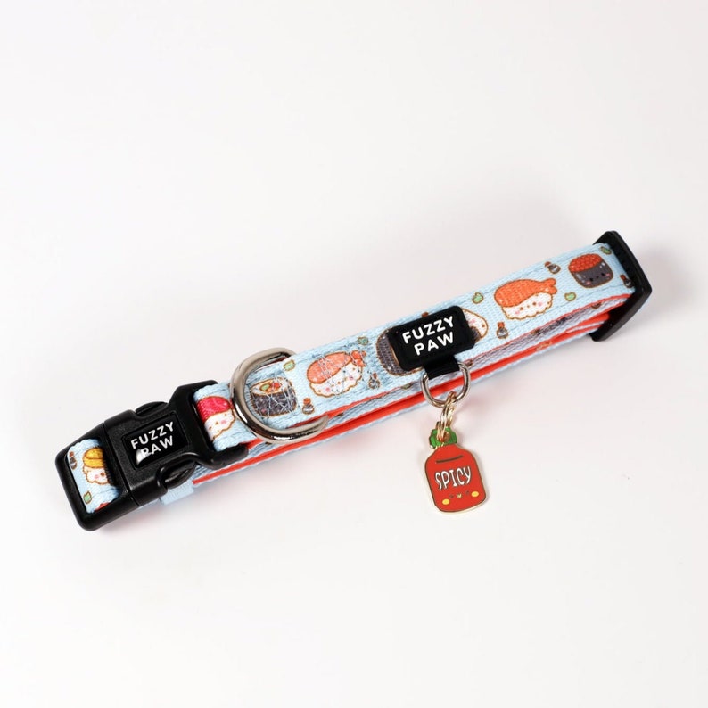 Cute Spicy Hot Sauce Bottle Pet ID Tag for Dogs and Cats Chilli Hot Sauce Sriracha Dog Tag Kawaii Dog Tag image 3