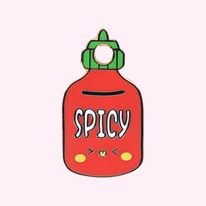 Medaglietta identificativa per cani e gatti a forma di bottiglia di salsa piccante - Medaglietta per cani con salsa piccante Sriracha - Medaglietta per cani Kawaii