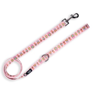 Schattige cactus hondenriem roze - Kawaii Succulents Hondenriem - 5 ft Plants riem