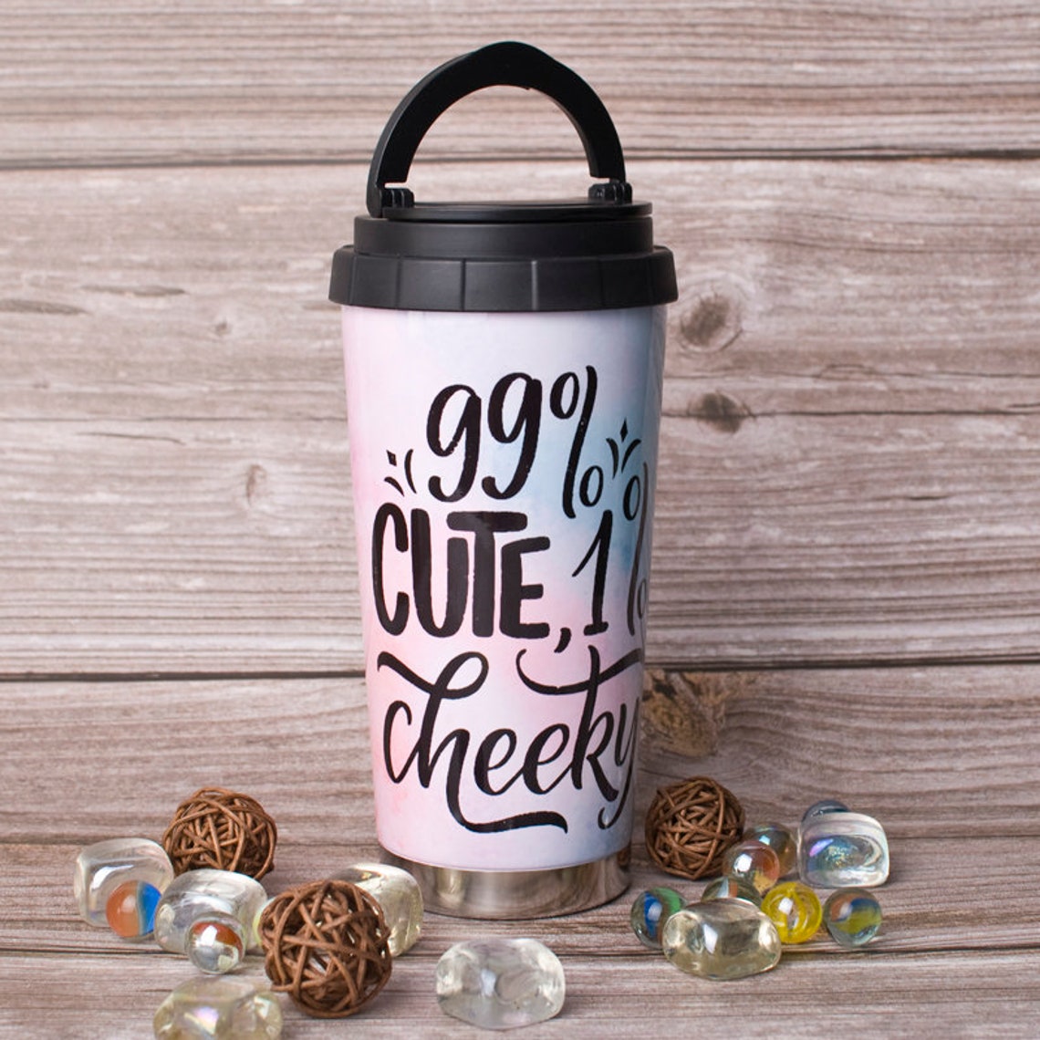 Thermo mug with print 480 ml Etsy