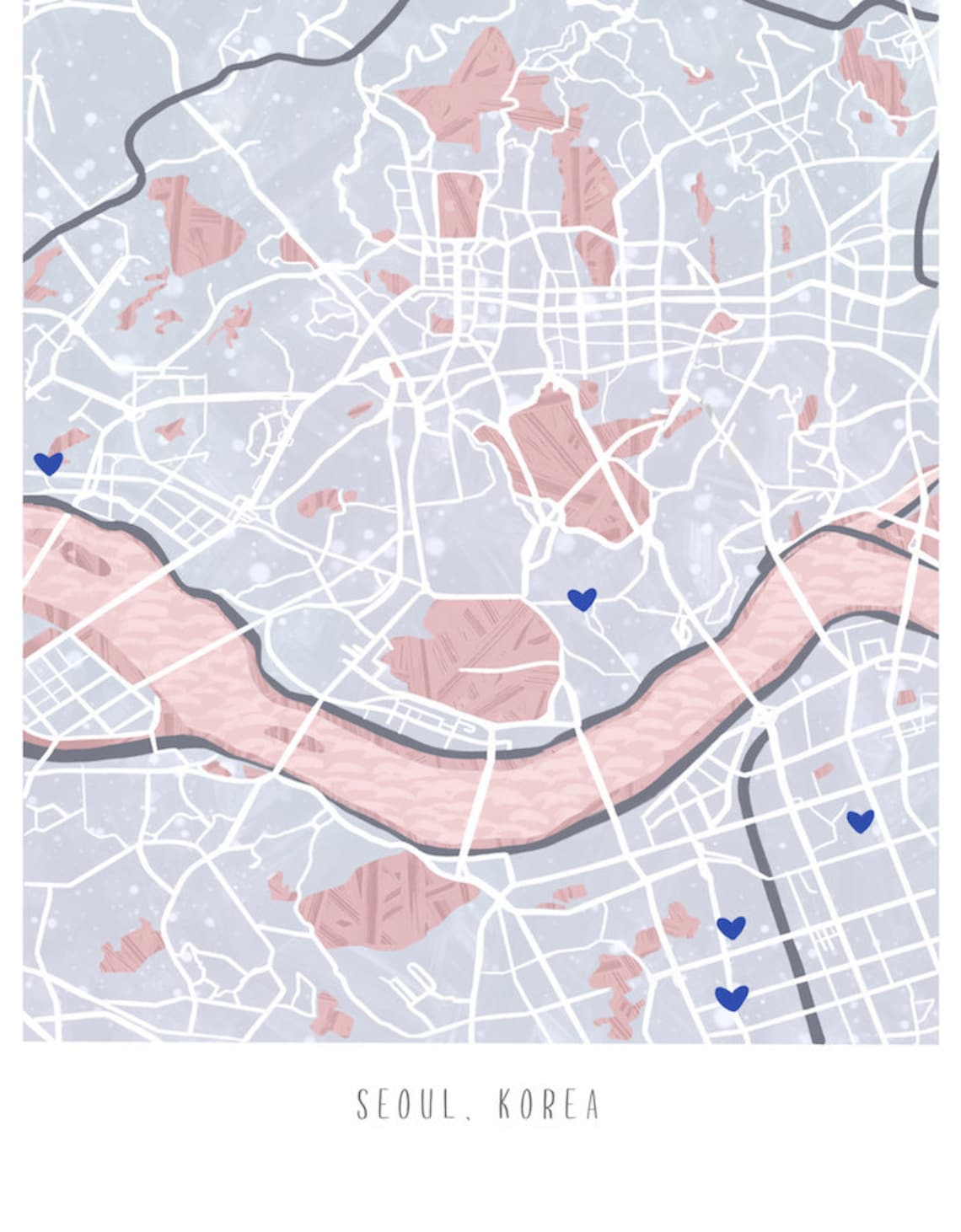 Customized City Map Aesthetic Map Map Print | Etsy