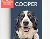 Custom dog portrait, Custom dog gift, gift for dog lovers, dog loss gift, dog person gift, dog wall art custom, puppy portrait, puppy art