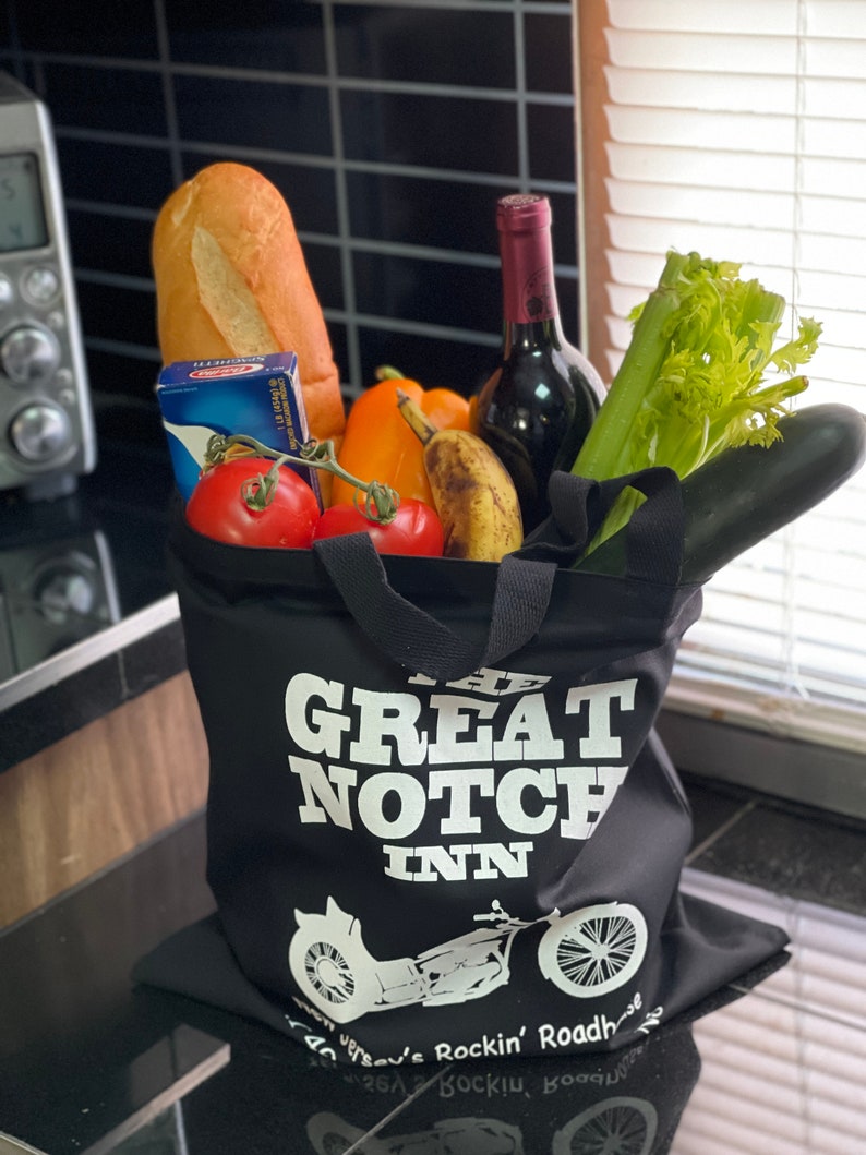 heavy 12oz reusable medium size Limited Quantities! shopping tote bag Great Notch Inn NJ/'s Rockin/' Roadhouse!