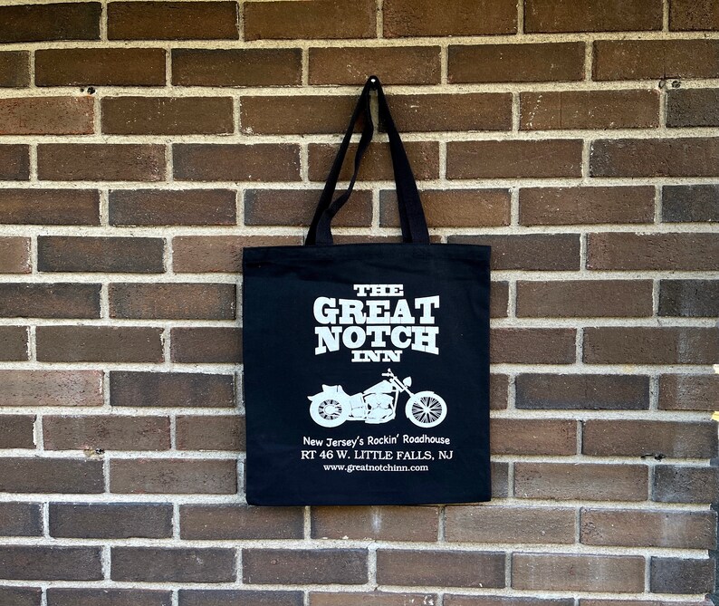 heavy 12oz reusable medium size Limited Quantities! shopping tote bag Great Notch Inn NJ/'s Rockin/' Roadhouse!