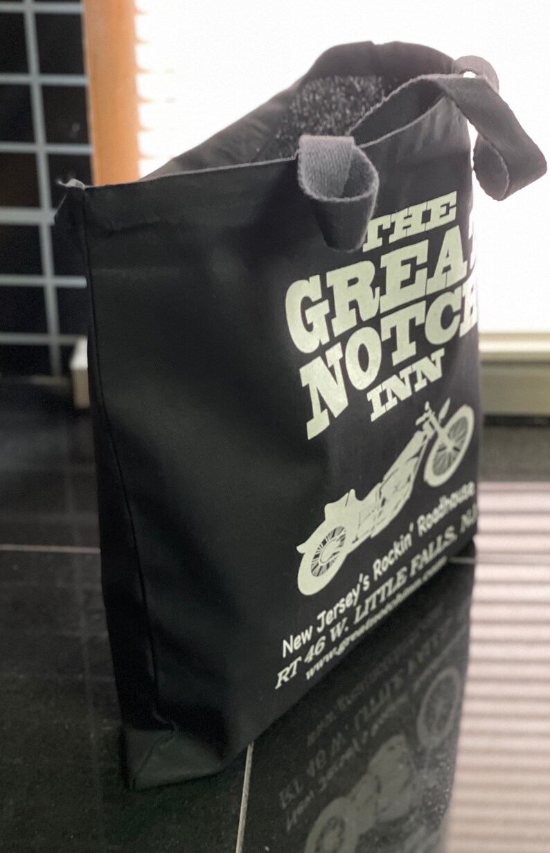heavy 12oz reusable medium size Limited Quantities! shopping tote bag Great Notch Inn NJ/'s Rockin/' Roadhouse!