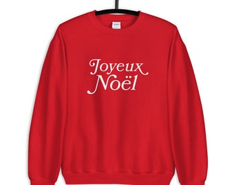 Joyeux noel Christmas sweatshirt, french Christmas sweatshirt, Noel shirt, Women’s Christmas shirt