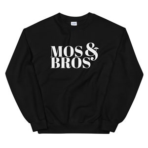 Sudadera Mos & bros, camisa de papá, sudadera Movember, camisa de bigote divertido, apoyo a Movember, Noviembre sin afeitarse