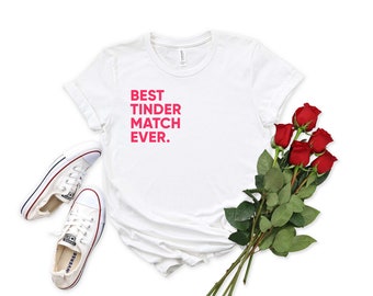 Tinder-shirt | Valentijnsshirt | Vrouwen Valentijnsshirt | Online dating shirt | Valentijnscadeau