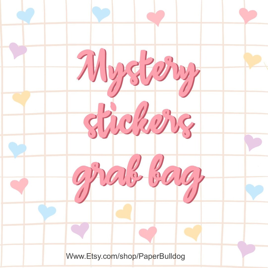 Mystery Stickers Box Mystery Stickers Grab Bag Stickers - Etsy