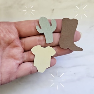 Boho Cowboy Baby shower confetti 100 Pieces First Rodeo Shower Confetti Western Baby Shower Big confetti Country Decoration Table Scatter