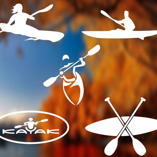 KAYAKER Vinyl Decal Sticker Canoe Kayak Rafting Whitewater Etsy