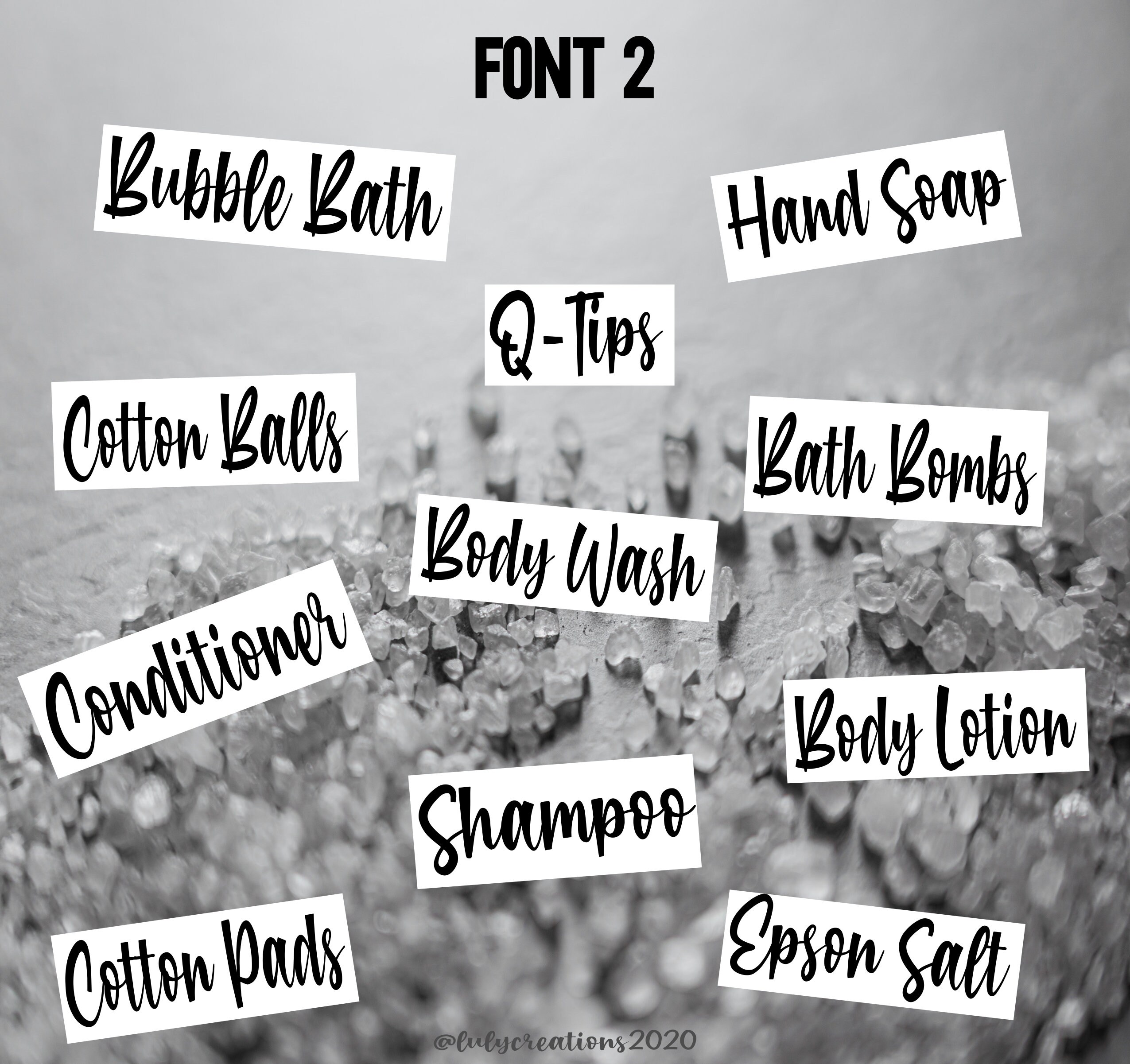 Custom Waterproof Vinyl Bathroom Labels Personalized Bathroom Etsy