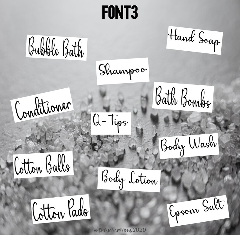 Custom Bathroom Labels Waterproof Personalized Bathroom Label Etsy