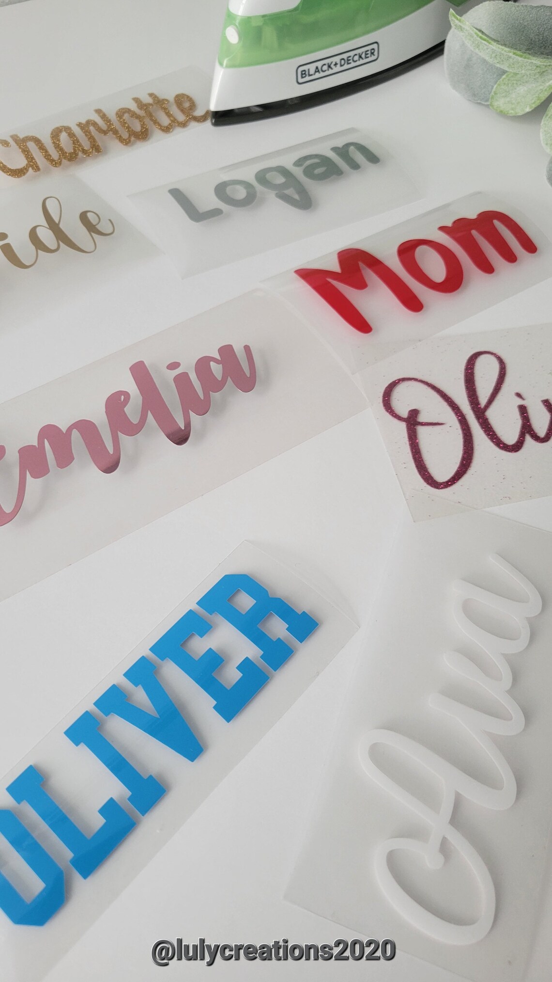 Personalized Iron on Name Patches Iron on Name Heat Transfer Etsy