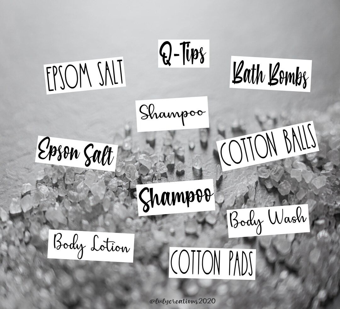 Custom Bathroom Labels Waterproof Personalized Bathroom Label Bathroom