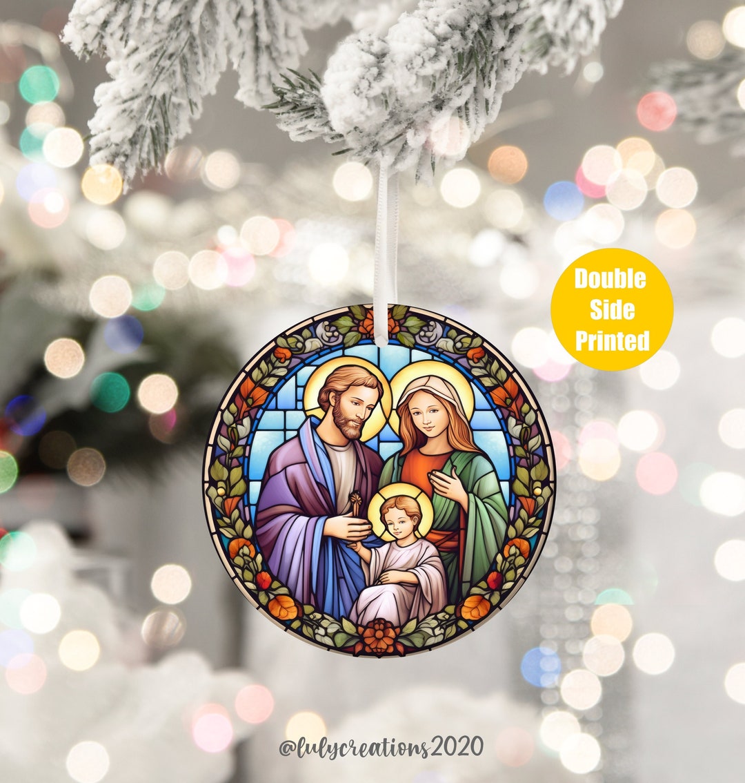 Holy Family Christmas Ornament Nativity Ornament the Real Meaning of