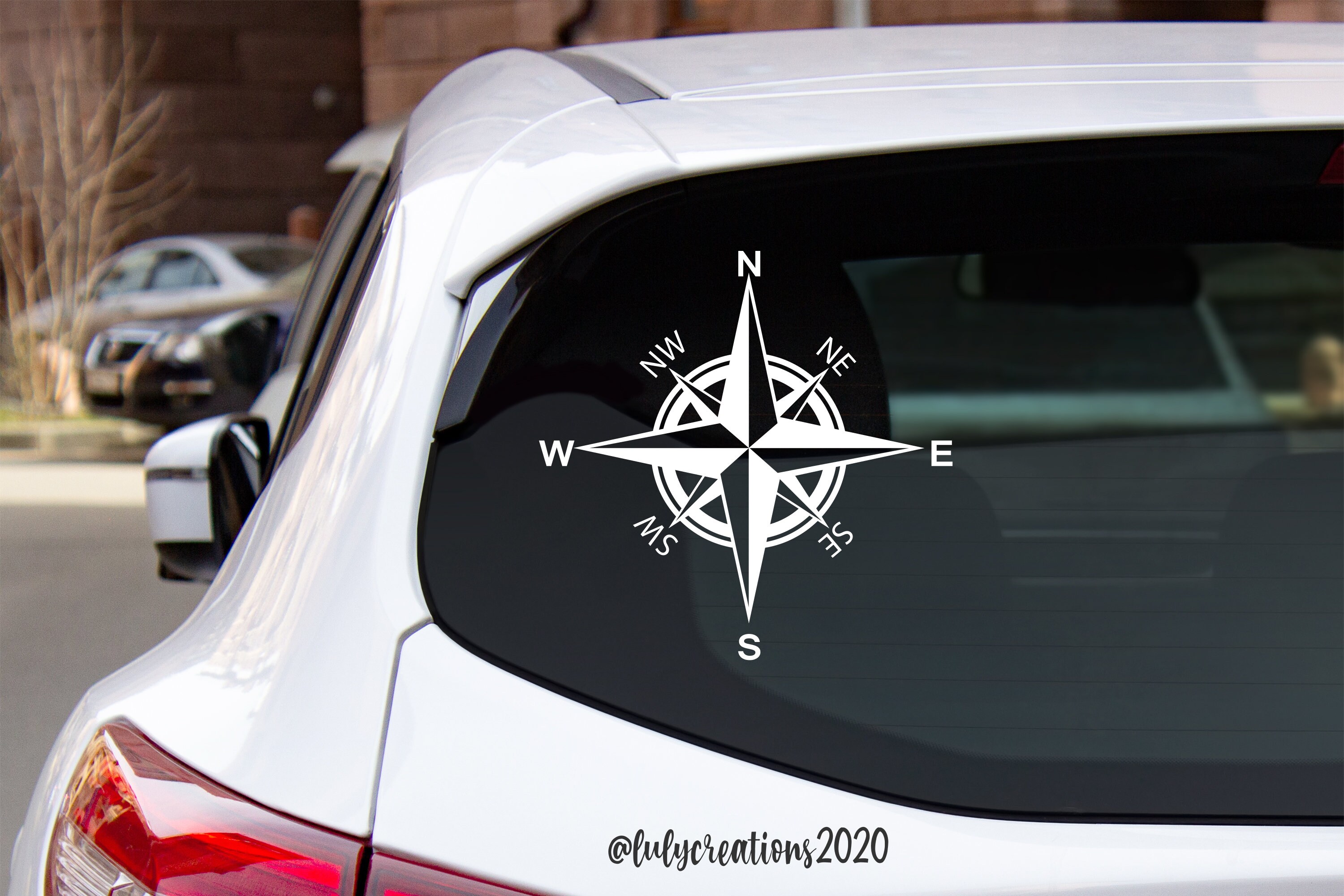 Compass Decal Nautical Compass Decal Compass Rose Decal Etsy UK
