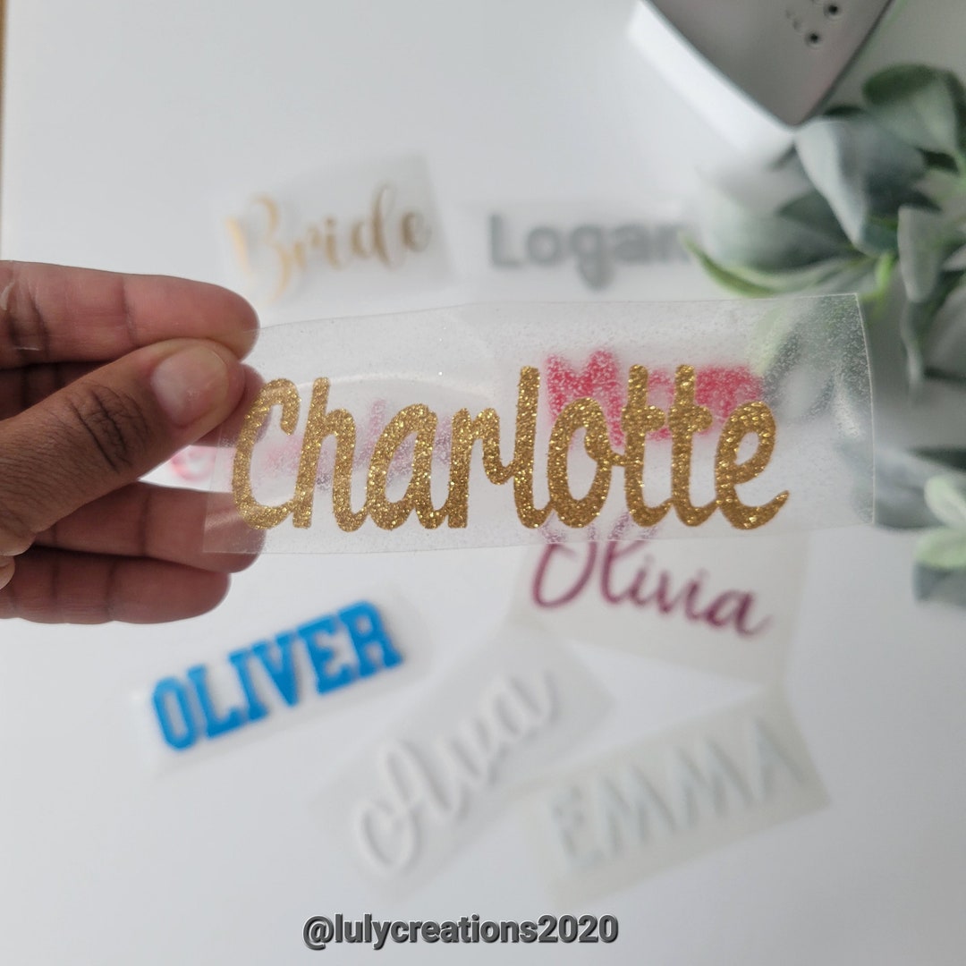 Personalized Iron on Name Patches Iron on Name Heat Transfer Vinyl