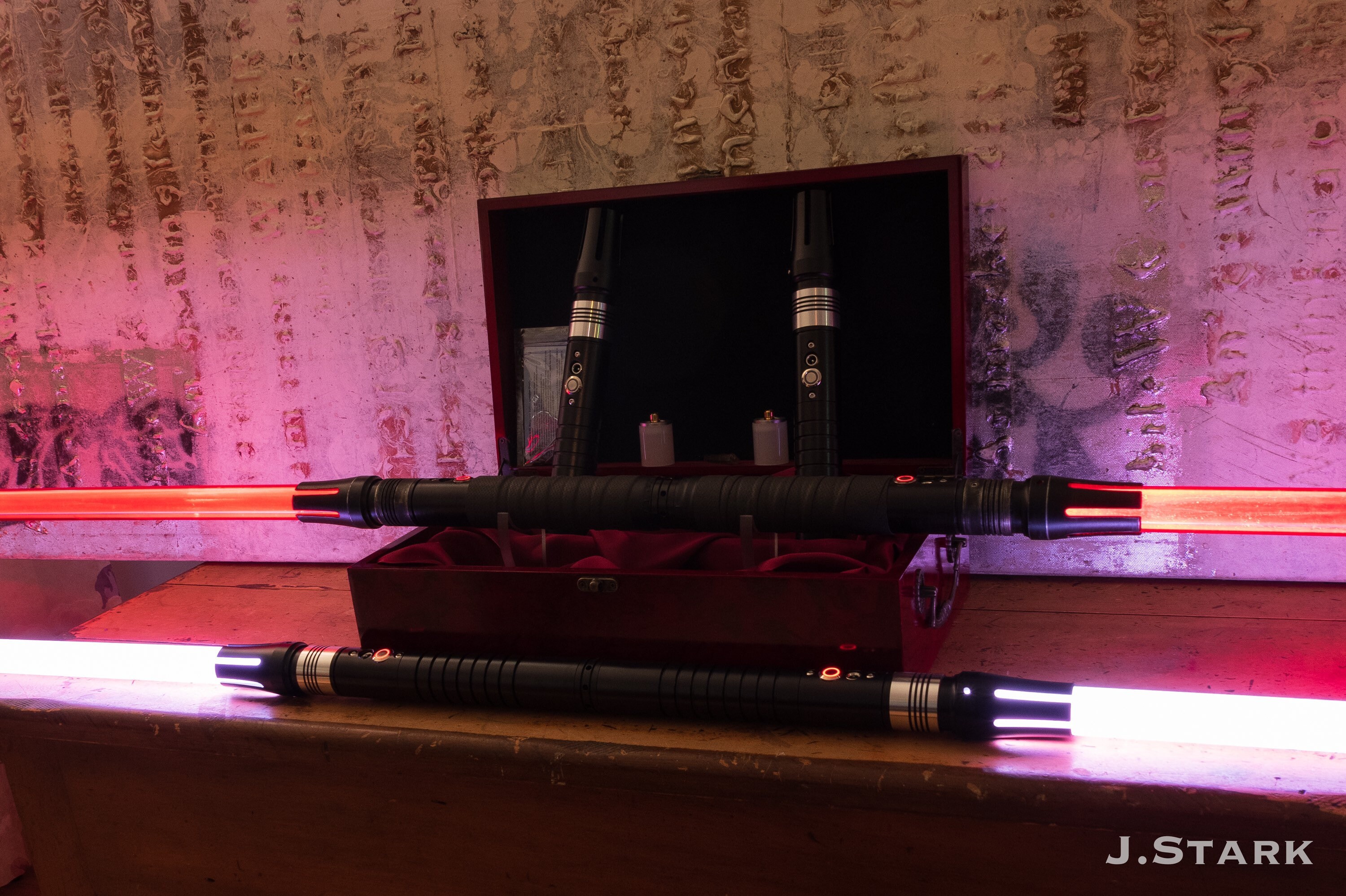 Lightsaber staff with 4 blades pack 2 standard white 2 Etsy