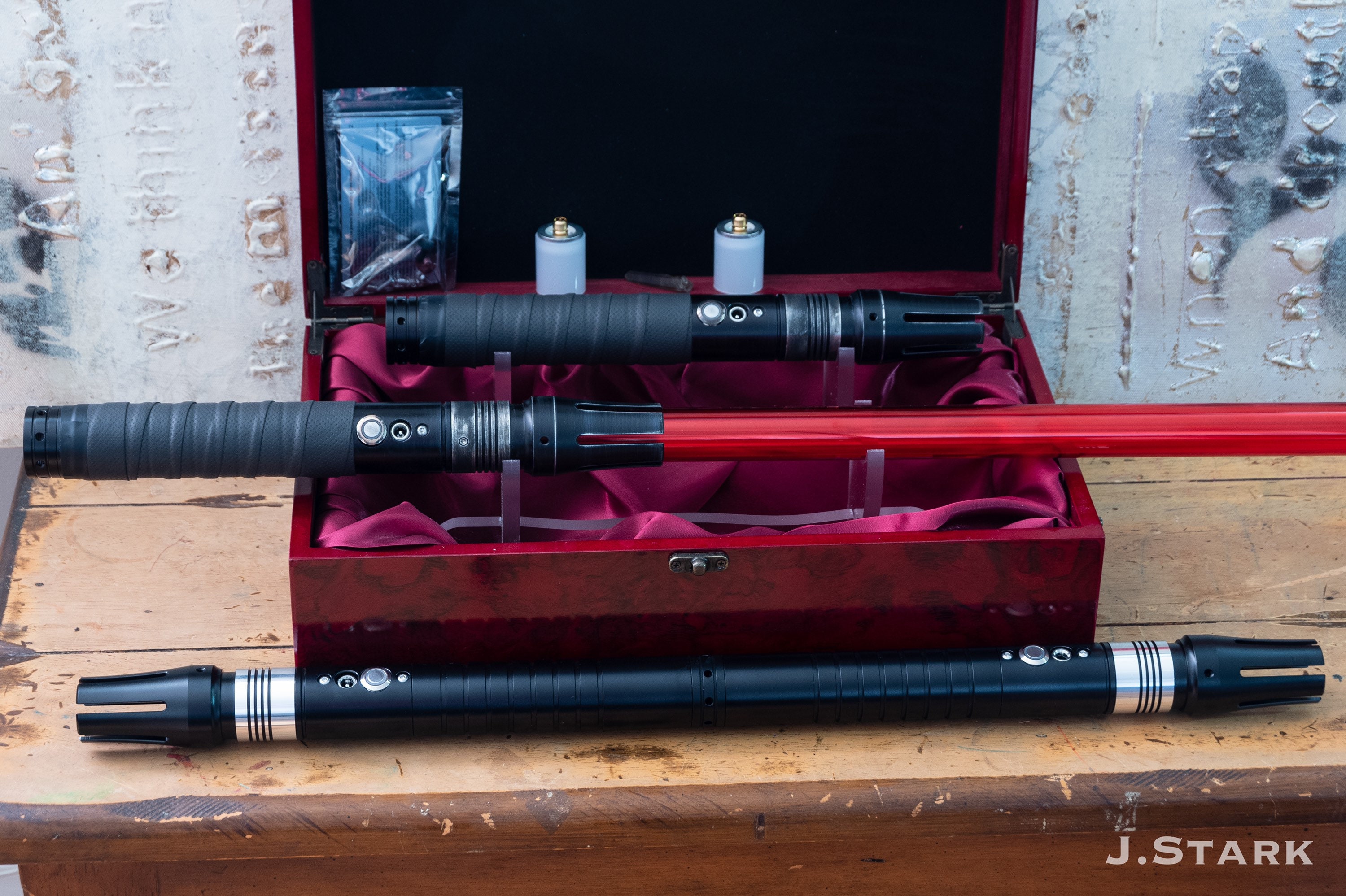 Lightsaber staff with 4 blades pack 2 standard white 2 Etsy