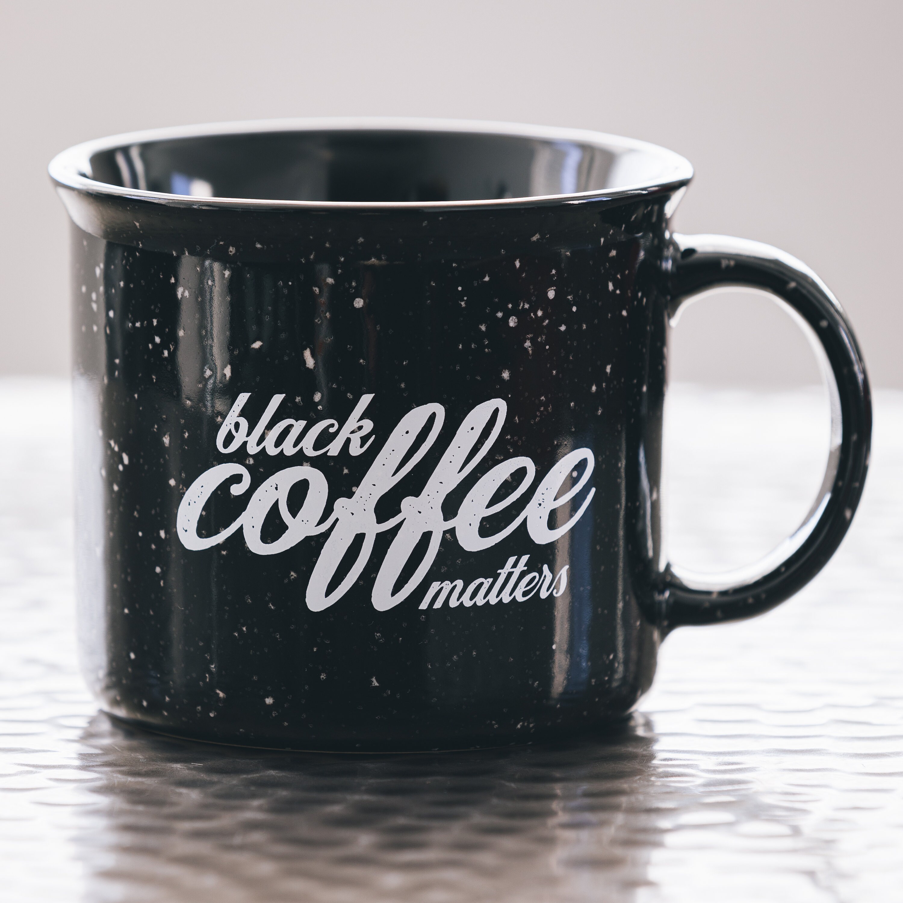 Black Coffee Matters Ceramic Coffee Mug Parody, Humor & Coffee Camp