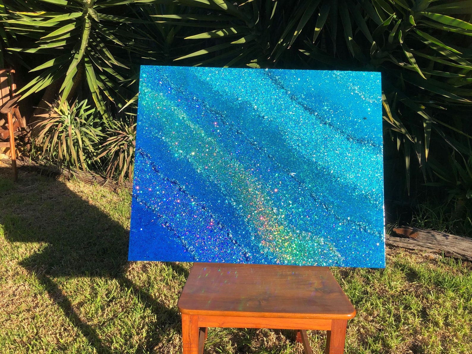 Large epoxy resin wall art Shinyshore Etsy