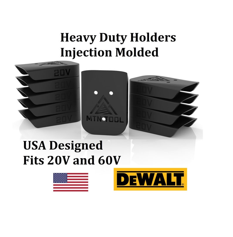 Dewalt Battery Mount / Hanger / Holder MTN TOOL 10 Pack Etsy