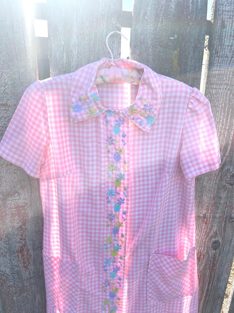 Gingham Shirtmaker Dress - Indigo