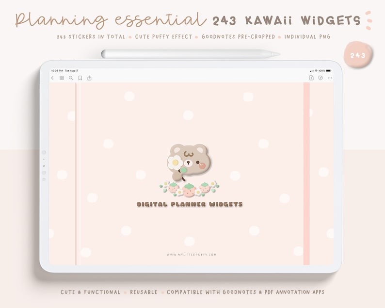 Cute Digital Widgets/ Cute Digital Planner Stickers/ Cute Etsy