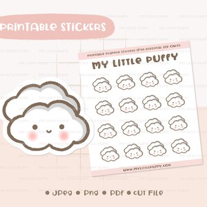 Teeny Tiny Weather Planner stickers - Thunderstorm Rain – PrettyCutePlanner