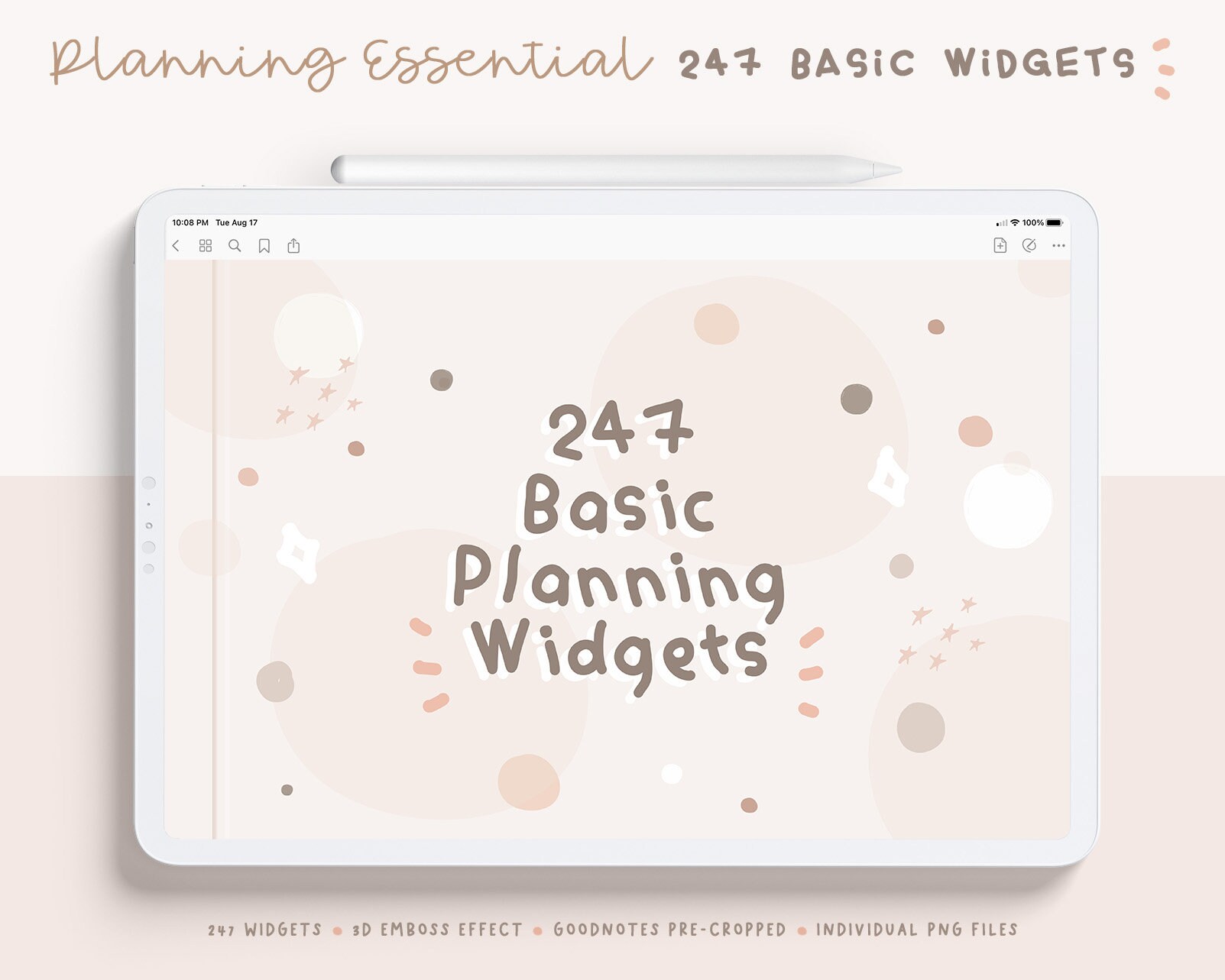 Planning Essential Digital Widgets/ Digital Planner Stickers/ - Etsy
