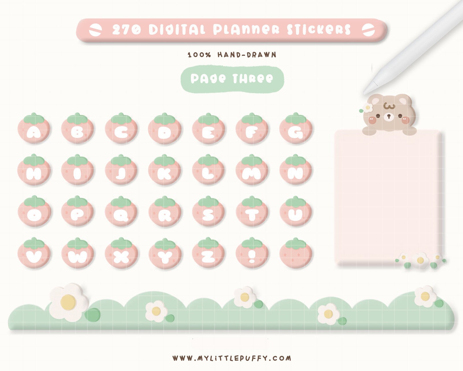 Cute Digital Planner Stickers for Goodnotes Planner/ Goodnotes Digital ...