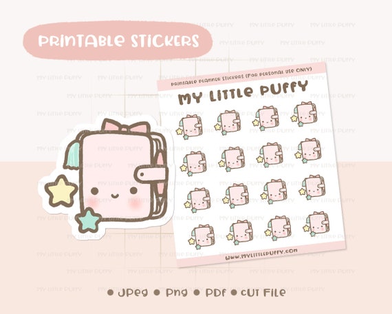 Cute Planner Printable Planner Sticker/ Planner Planner - Etsy