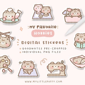 Kawaii Digital Planner Stickers/ Cute Digital Stickers/ Digital Journal Stickers/ Kawaii Digital Stickers/ Kawaii Planner Stickers Digital